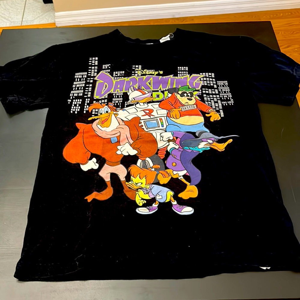 Disney Darkwing Duck shirt black size xs (suspecting unisex sizing)